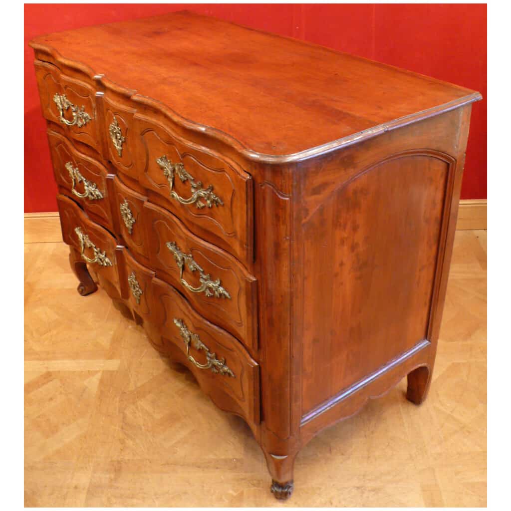 Commode Régionale Provençale Légèrement Arbalette Fin XVIIIème Siècle En Noyer 5