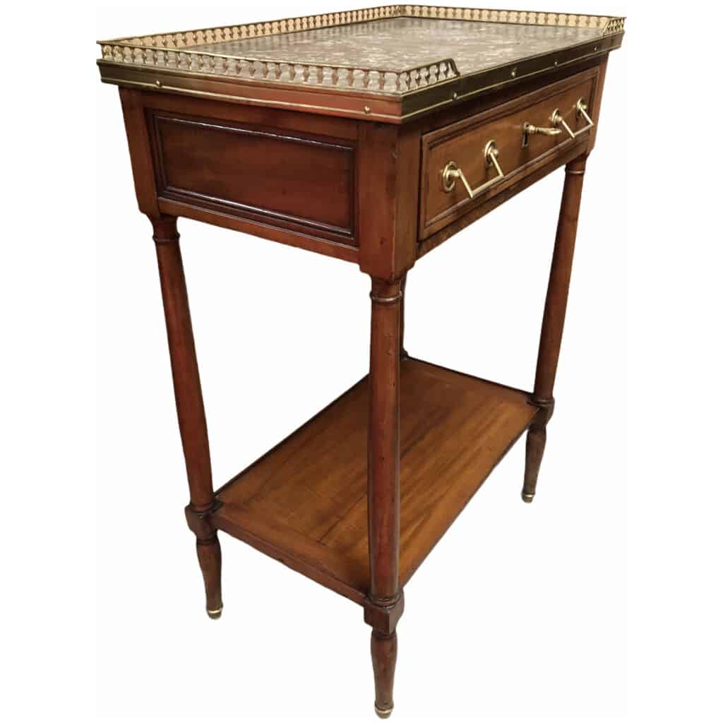 Small rectangular mahogany console circa 1800 7