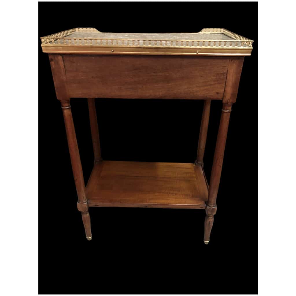 Small rectangular mahogany console circa 1800 8