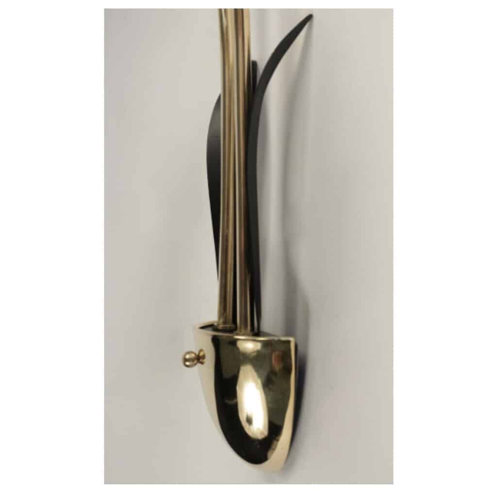 Pair of Maison Lunel 1950s wall lights 7