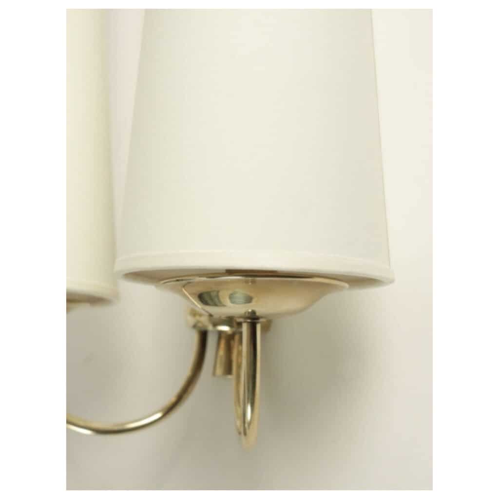 Pair of Wall Lamps Maison Arlus 1950 6