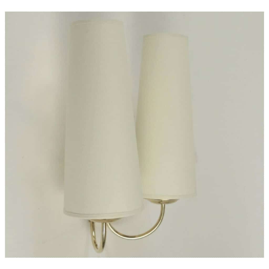 Pair of Wall Lamps Maison Arlus 1950 7