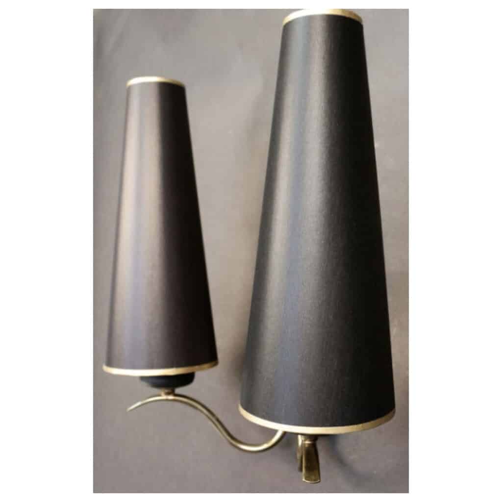 Pair of Soleil Maison Arlus 1950 wall lights 5