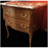 18th century mahogany small sauté-pan with two drawers 10