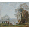 JAPY Louis Aimé 19th Century Painting Barbizon School Oil On Canvas Signed 14