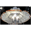 Carlo Nason-Mazzega Hanging lamp flowers Venice 20th Century 3-light 8-light fixture