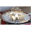 Carlo Nason-Mazzega Hanging lamp flowers Venice 20th Century 3-light 12-light fixture