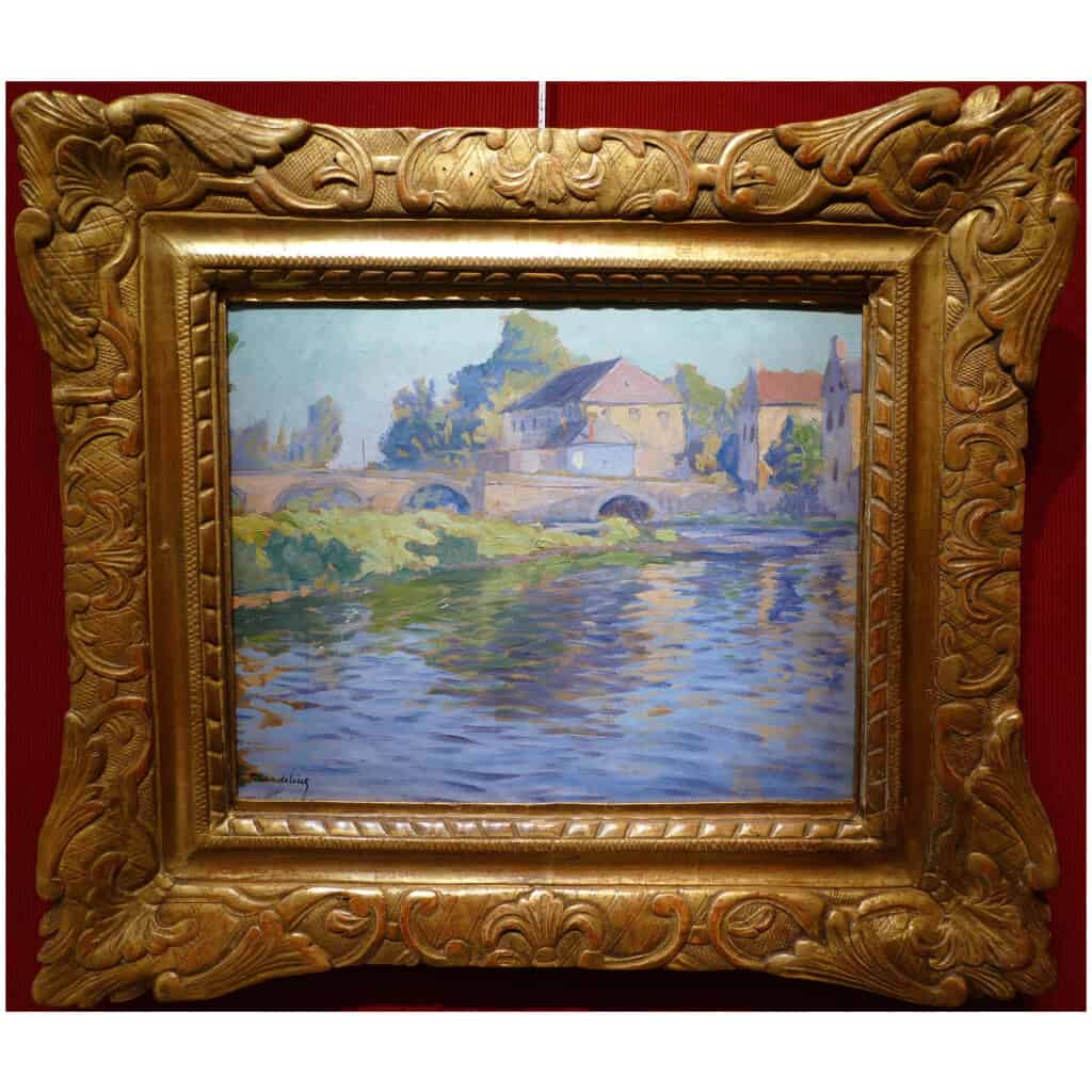 Madeline Paul French Painting Early 20th Century Crozant School Pont Sur La Creuse Oil Signed 3