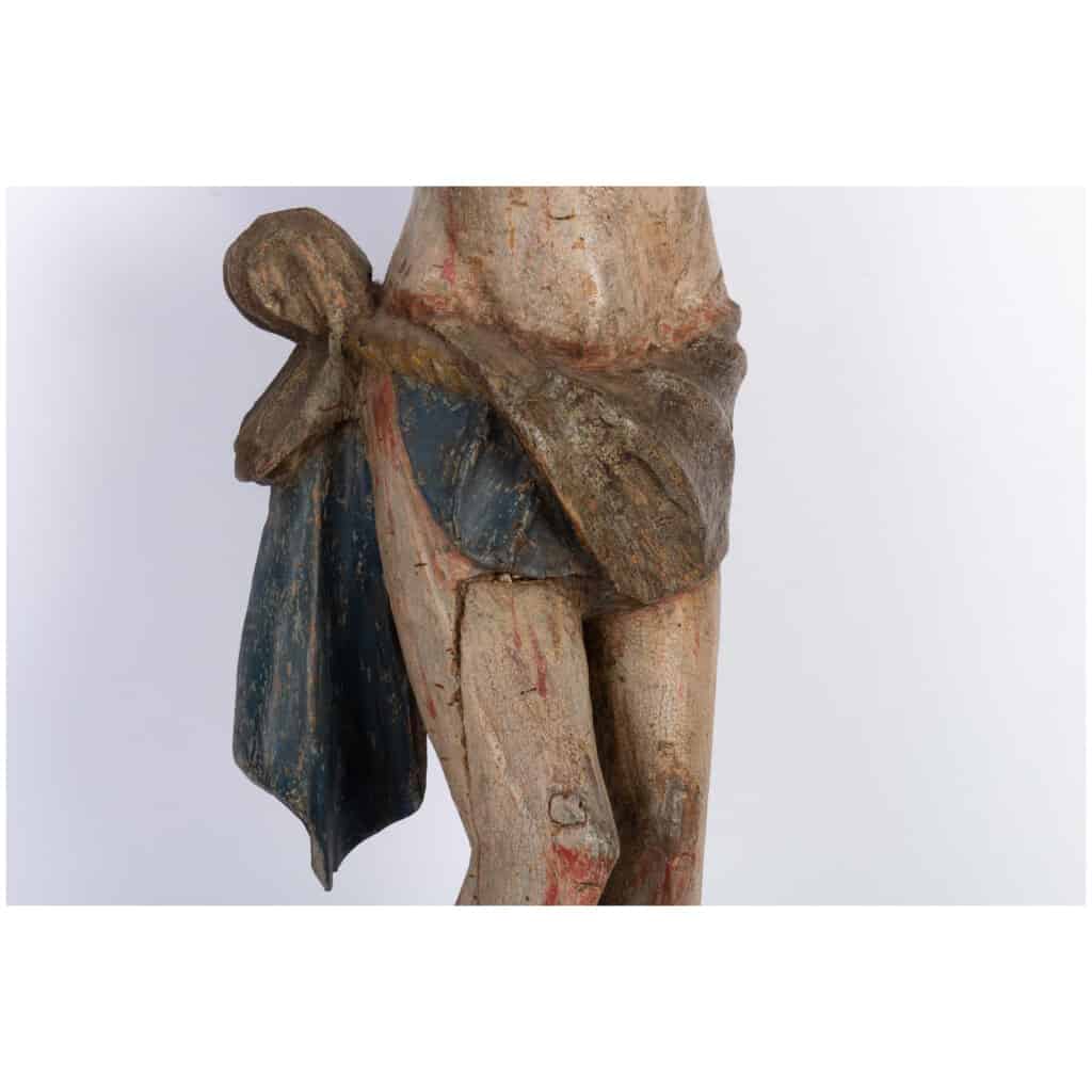 Christ en bois polychrome. 5