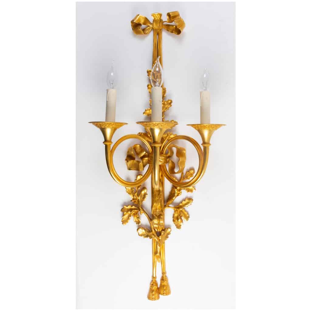 Suite of four important Louis style sconces XVI. 4