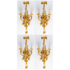 Suite of four important Louis style sconces XVI. 12