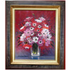 MICHEL HENRY TABLEAU 20 è SIECLE ANEMONES DE FRANCE HUILE SUR TOILE SIGNEE ART MODERNE 15