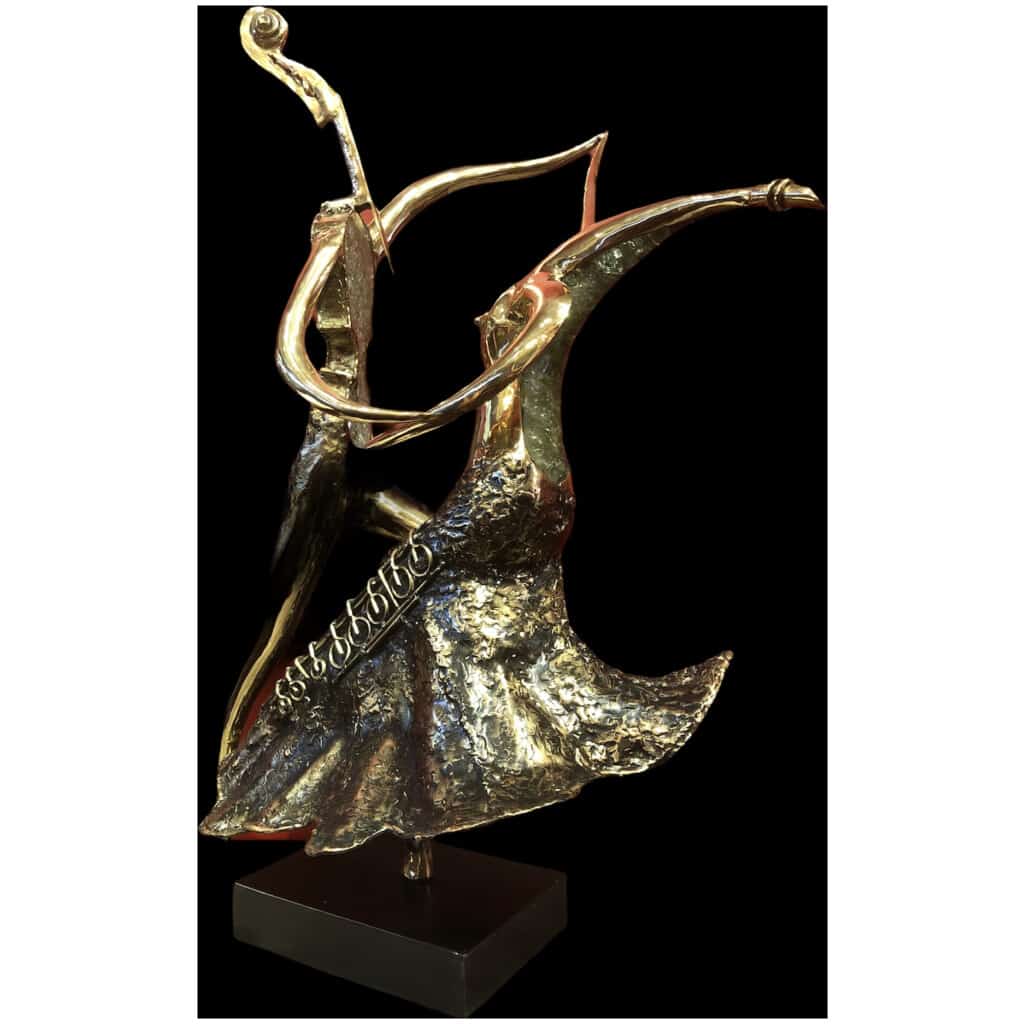 Couple of dancers by Christian NOWACZYK Sculpture 20th century 10