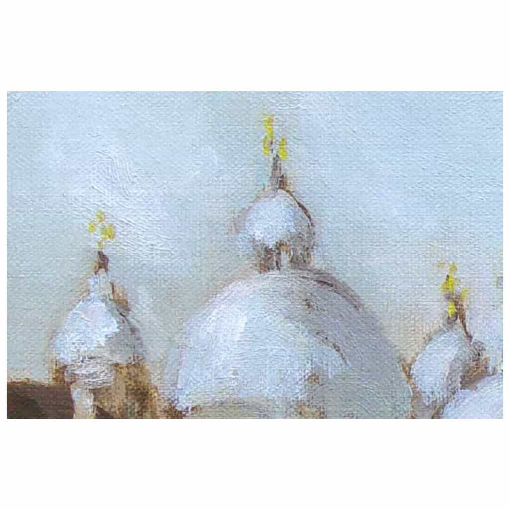 Tableau à l’huile intitulé « San Marco, la Basilique, Venise » du peintre Isabelle Delannoy 6