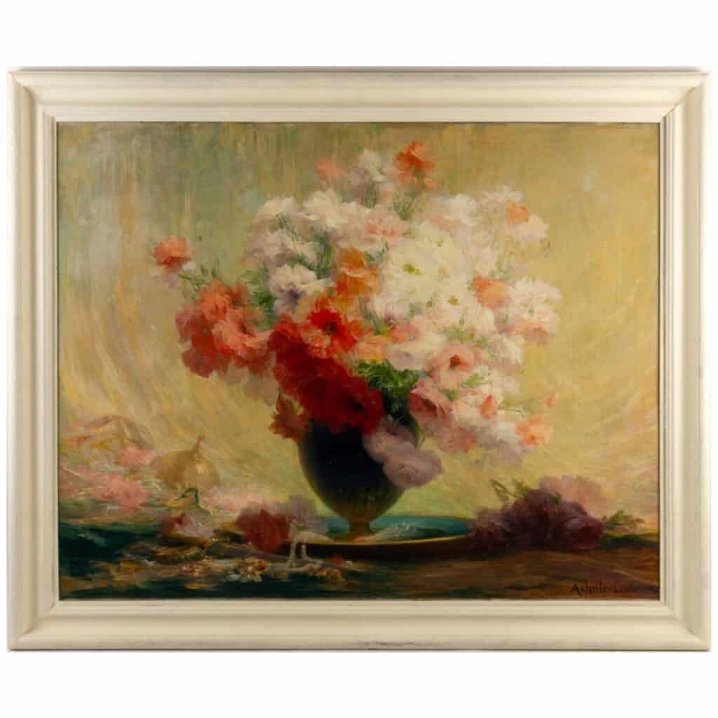Achille Cesbron (1849 – 1913) : Bouquet de fleurs. 3
