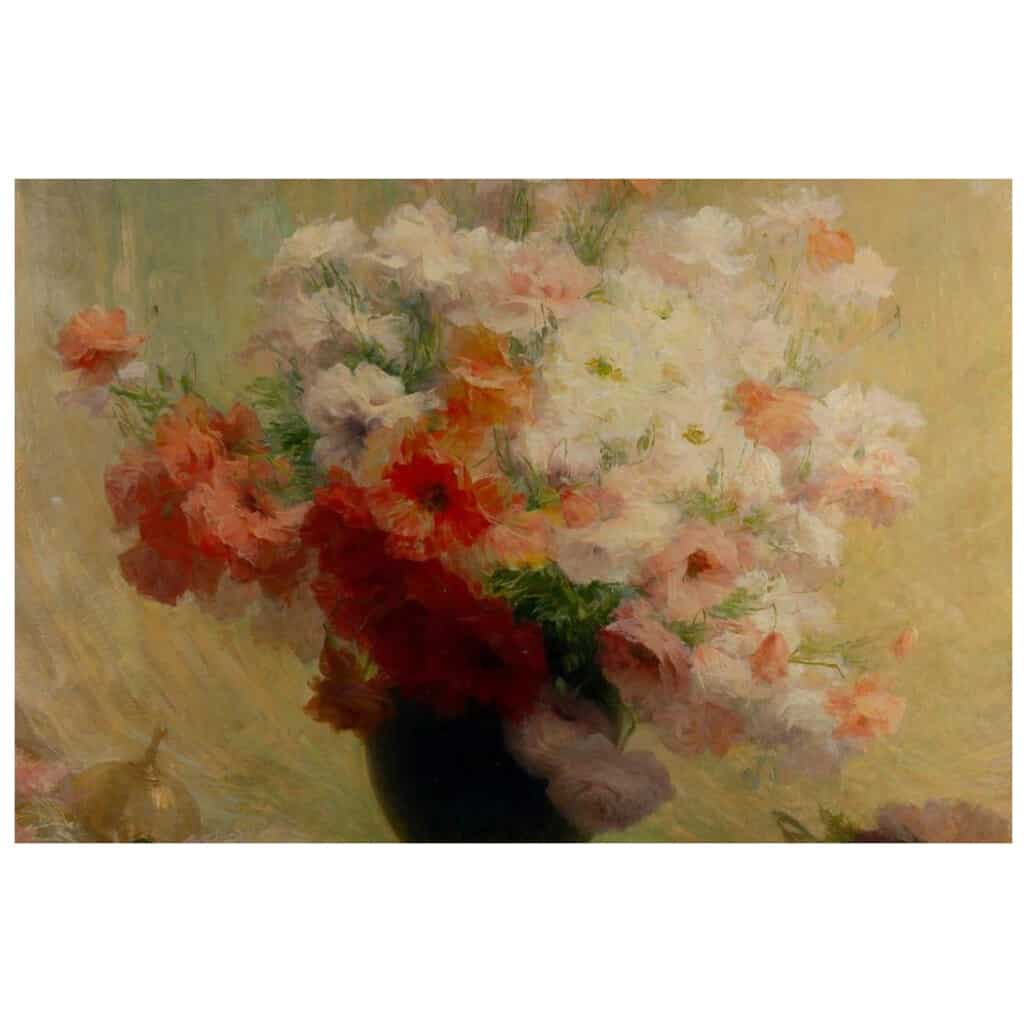 Achille Cesbron (1849 – 1913) : Bouquet de fleurs. 5