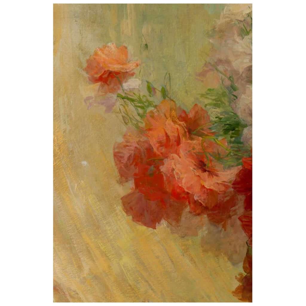 Achille Cesbron (1849 – 1913) : Bouquet de fleurs. 7