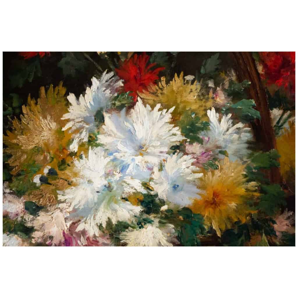 Chrysanthemums in a basket. 4