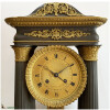 Portico regulator in bronze gilded with mercury and patinated, compensated balance, movement with date, signed Monroux rue St Honoré Paris, top. 63 cm, Fine XIXand 6