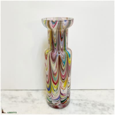 Crystal vase, high. 20.5cm (End XIXe)