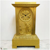 Pendule borne bronze doré au mercure, sujet « Saint Vincent de Paul », mouvement avec suspension à fil de soie, haut. 41 cm (Deb. XIXe) 5