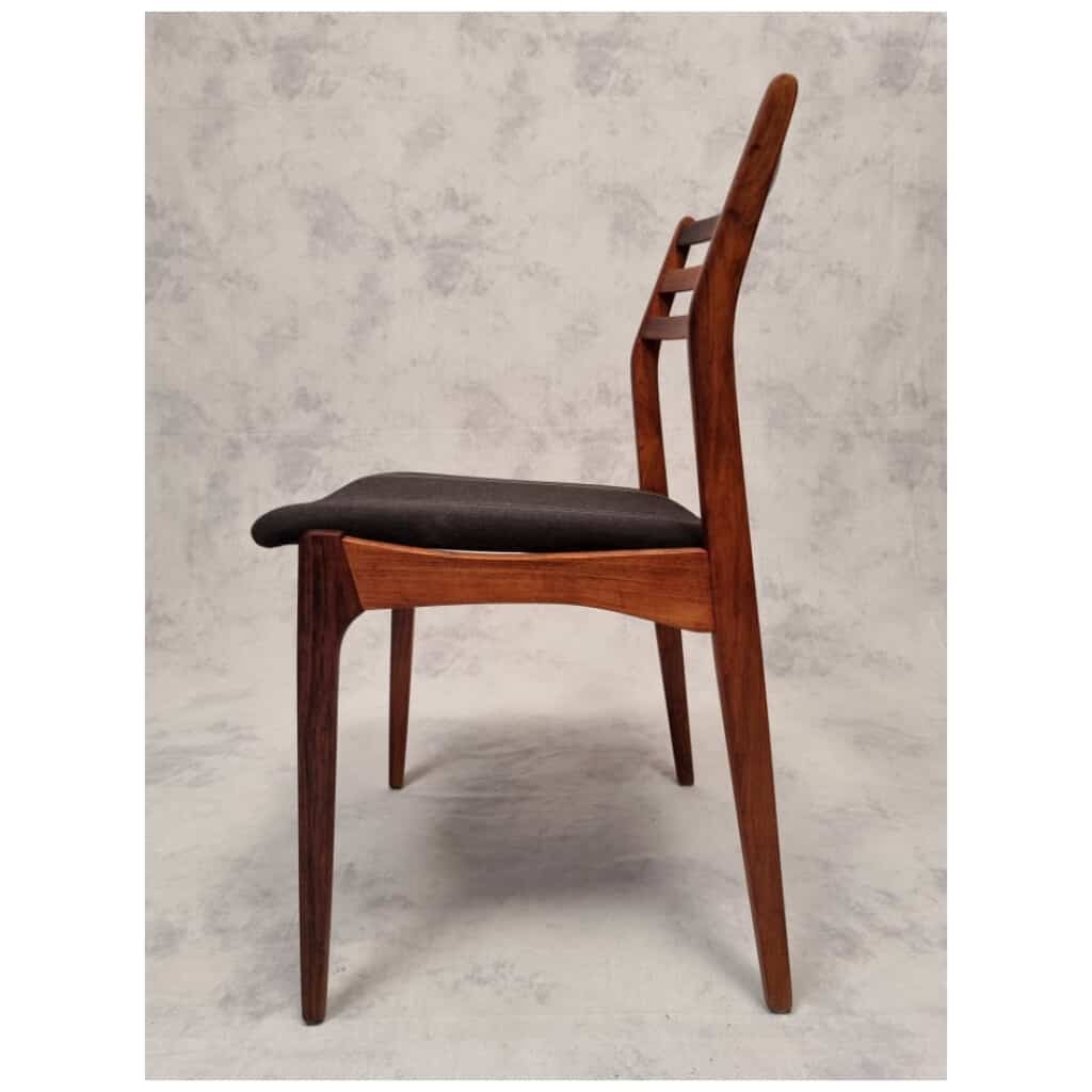 Suite of 4 Chairs by Vestervig Eriksen for Brdr. Tromborg - Rosewood - Ca 1960 9
