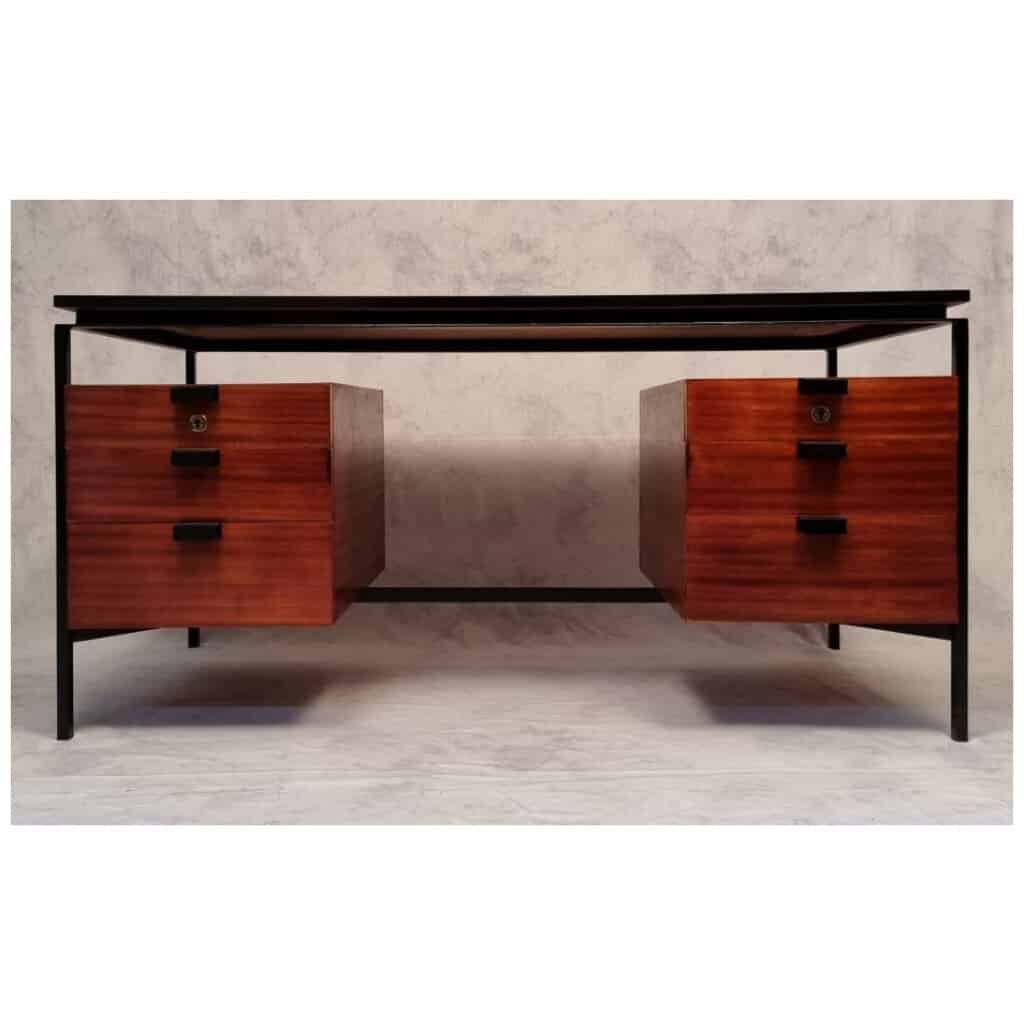 Bureau CM 172 – Pierre Paulin Edition Thonet – Acajou & Métal – Ca 1955-57 7