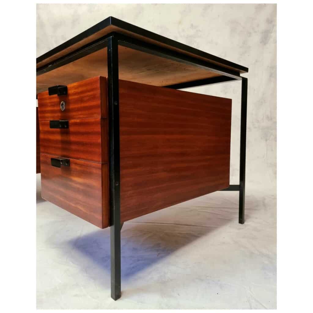 Bureau CM 172 – Pierre Paulin Edition Thonet – Acajou & Métal – Ca 1955-57 9