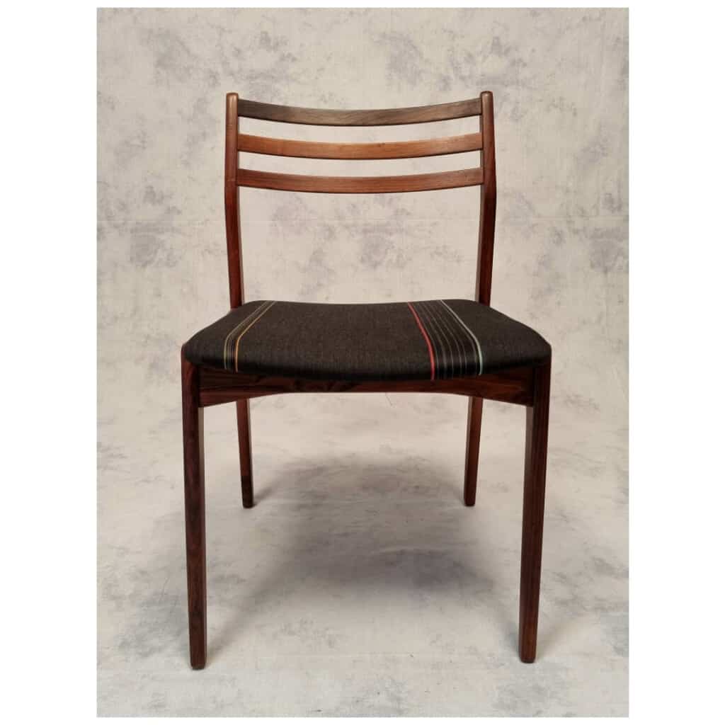 Suite of 4 Chairs by Vestervig Eriksen for Brdr. Tromborg - Rosewood - Ca 1960 7