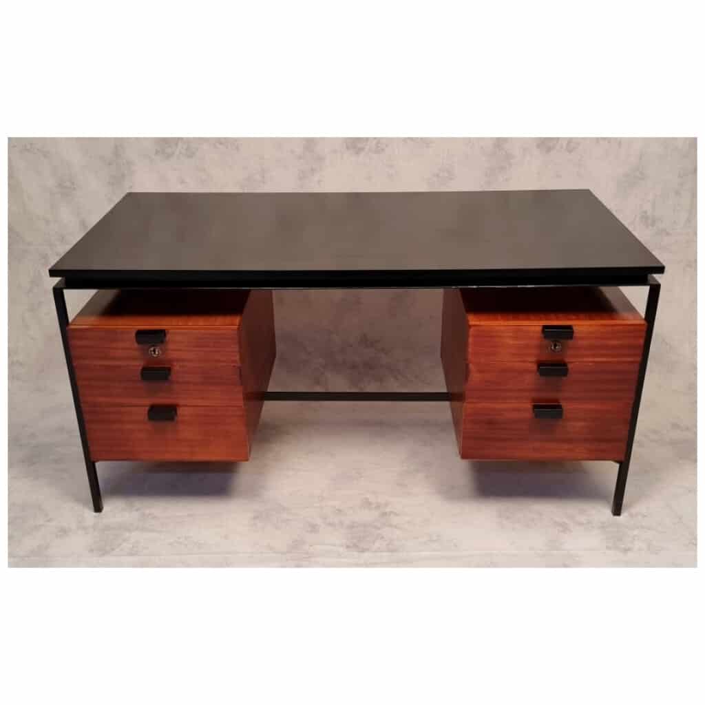 Bureau CM 172 – Pierre Paulin Edition Thonet – Acajou & Métal – Ca 1955-57 8