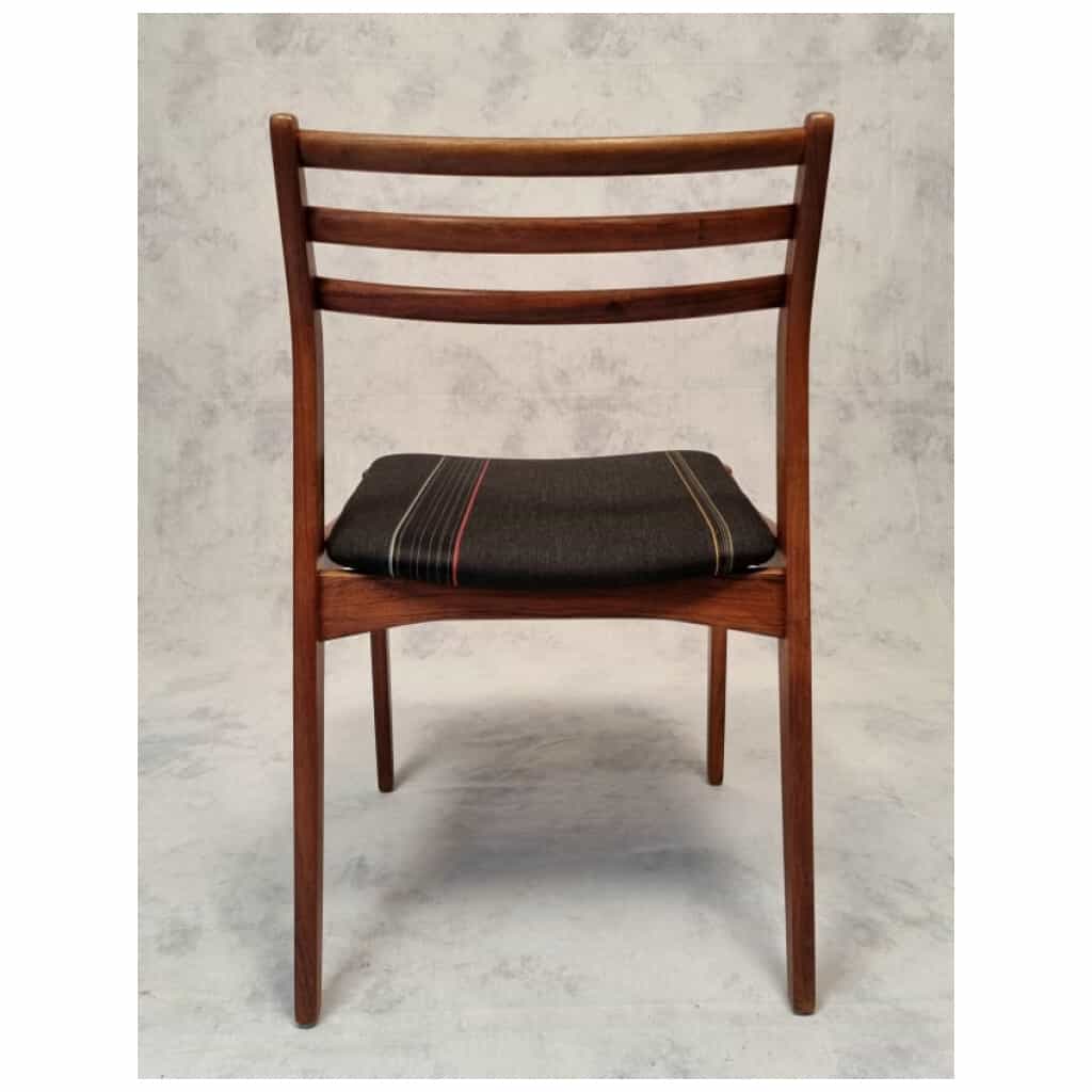 Suite de 4 Chaises de Vestervig Eriksen pour  Brdr. Tromborg – Palissandre – Ca 1960 13