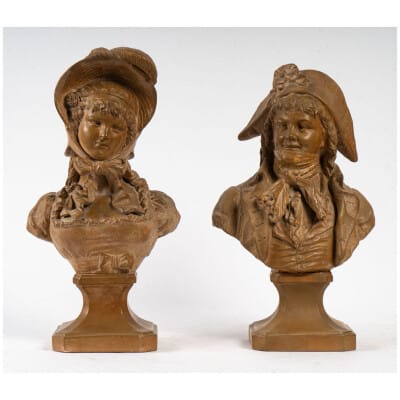 Couple of INCREDIBLE and WONDERFUL terracotta XIXrd