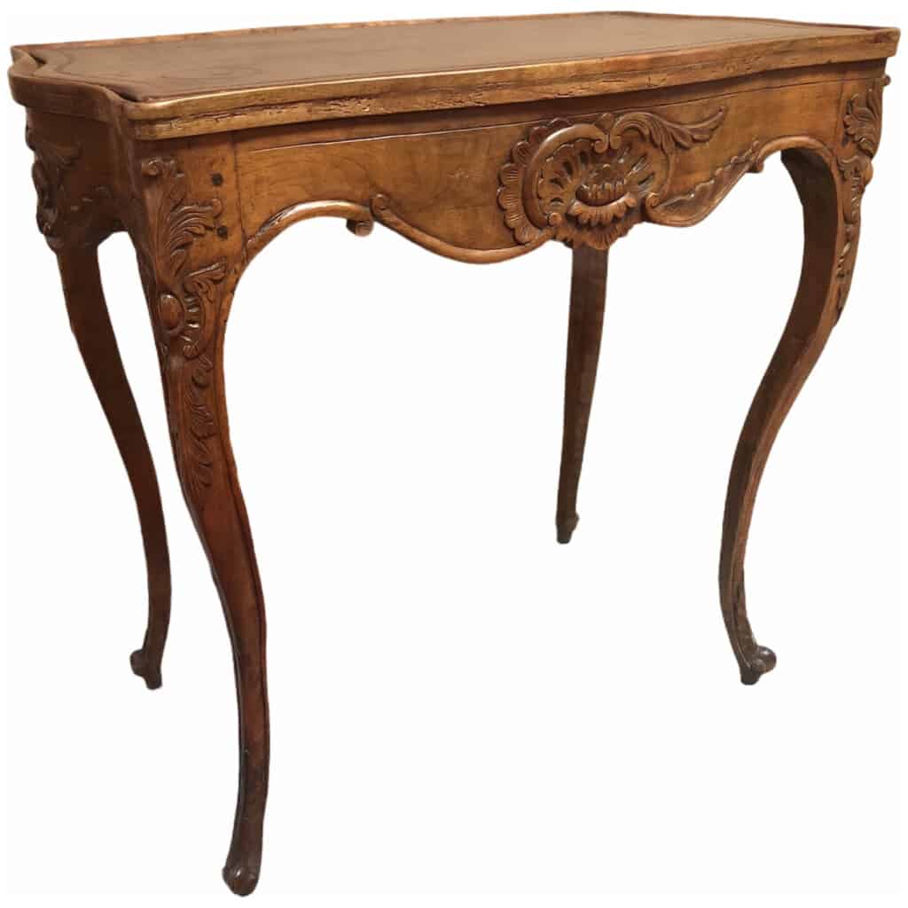 19th Century Regency Style Molded Walnut Cabaret Living Room Table 10