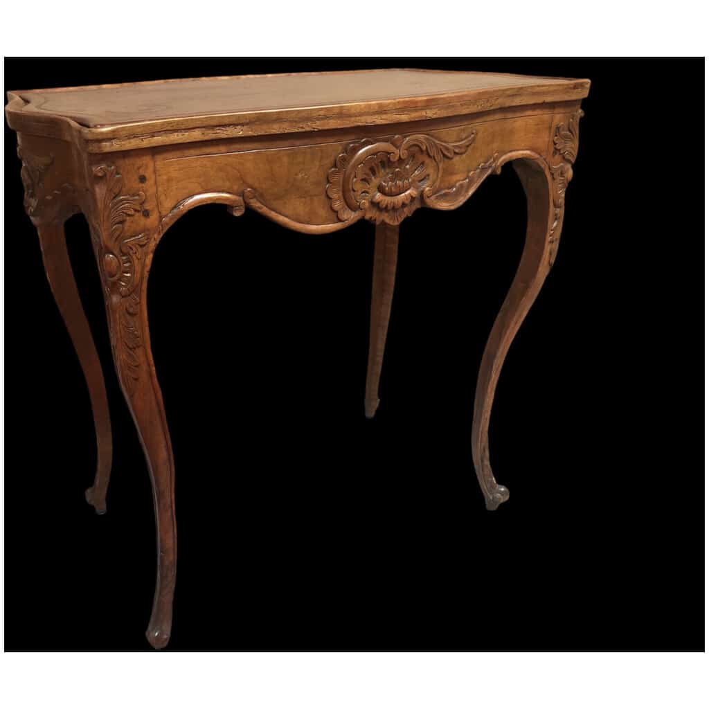 19th Century Regency Style Molded Walnut Cabaret Living Room Table 9