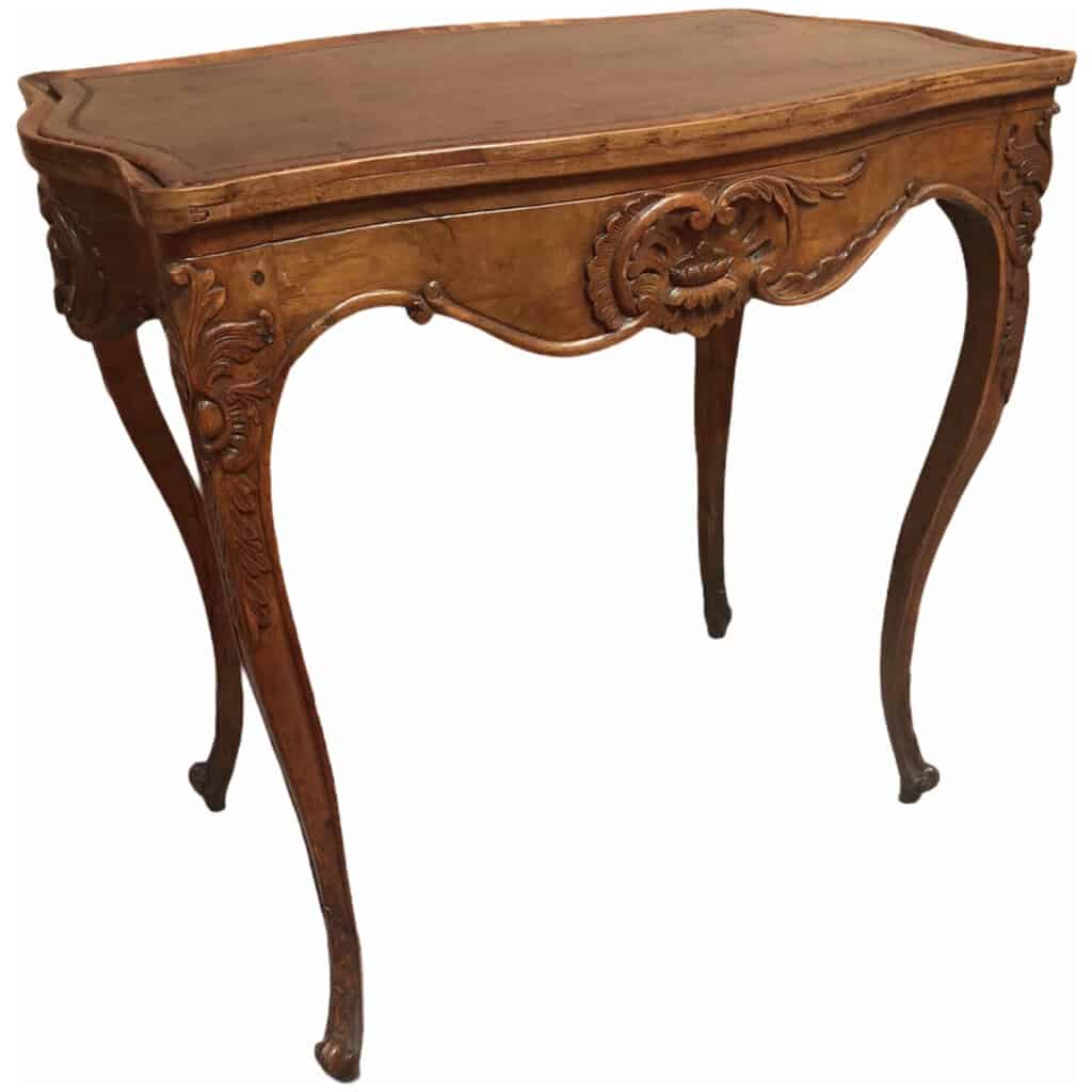 19th Century Regency Style Molded Walnut Cabaret Living Room Table 7