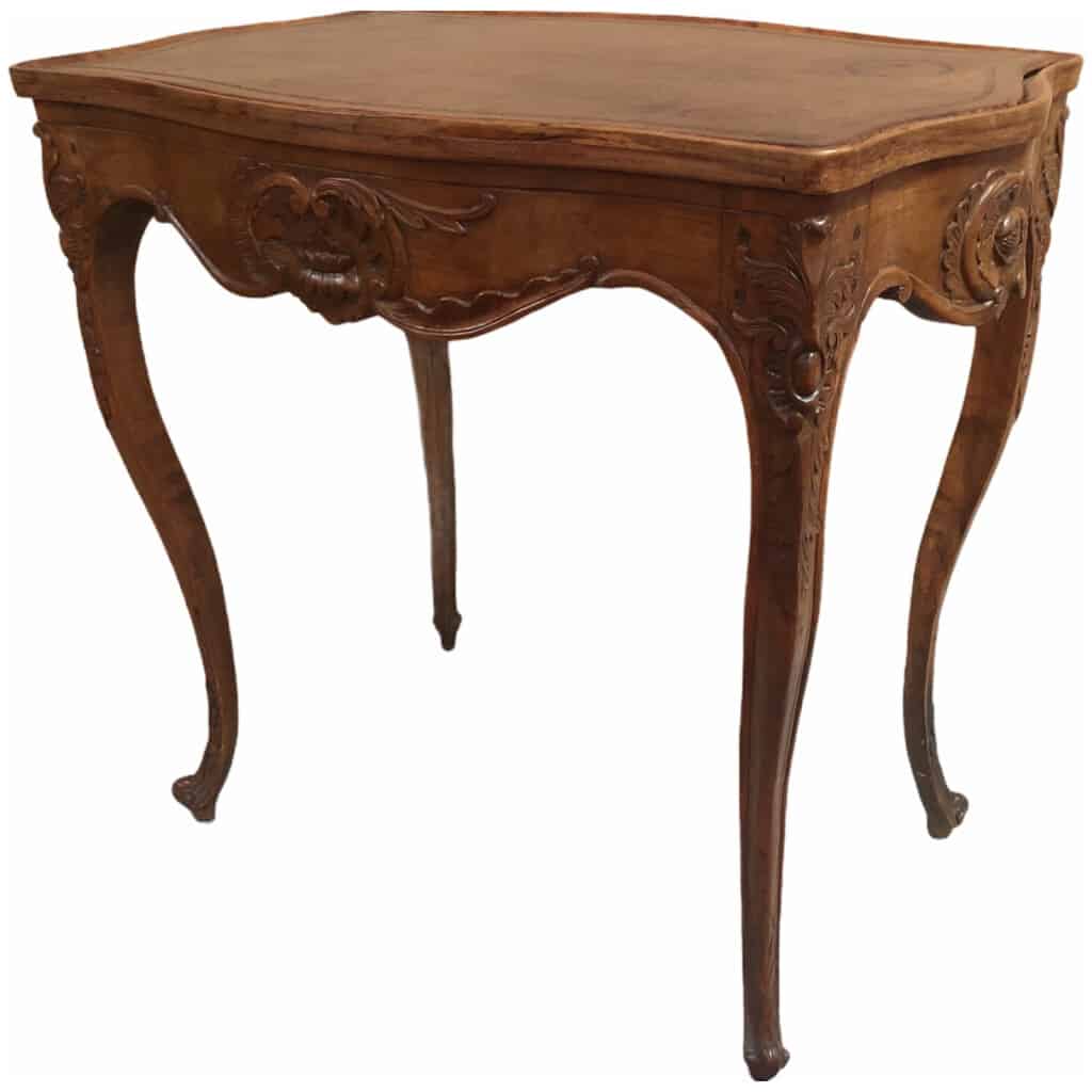 19th Century Regency Style Molded Walnut Cabaret Living Room Table 3