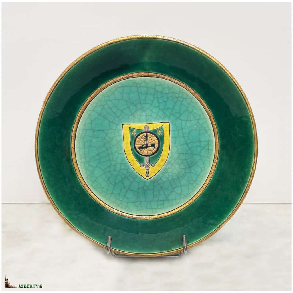 Emaux de Longwy deep dish, diam. 22.5 cm, (1960-1970) 3