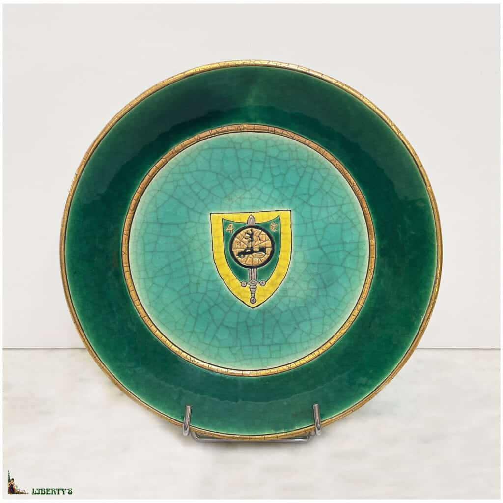 Plat creux Emaux de Longwy, diam. 22.5 cm, (1960-1970) 3