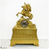 Ormolu gilt bronze clock « Napoleon Bonaparte on horseback » silk suspension, 47 cm height, (Deb. XIXe) 5