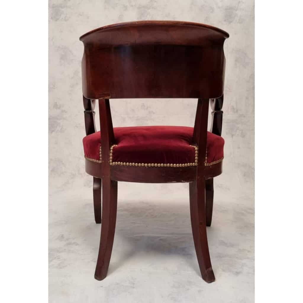 Office Chair Restoration Period - Mahogany From Cuba - 19th 6