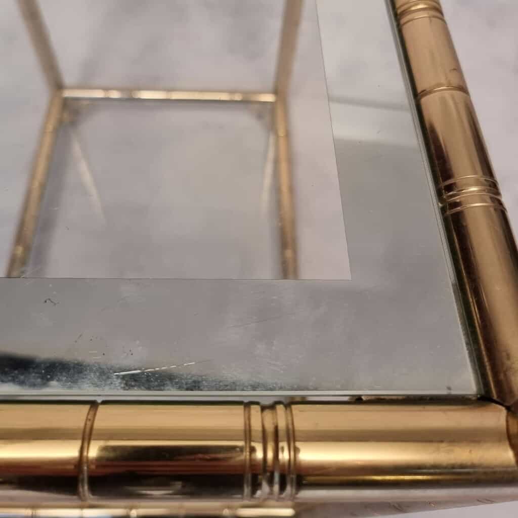 Pair Of Bamboo Sofa Ends - Golden Brass - Ca 1980 13