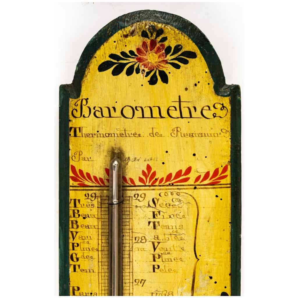 Baromètre-thermomètre d’époque Louis XVI (1774 – 1793). 4