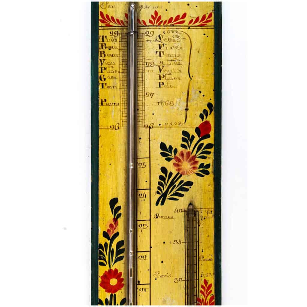 Louis period barometer-thermometer XVI (1774 – 1793). 5