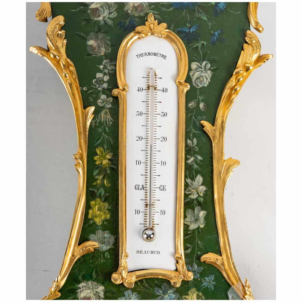 Barometer - thermometer from the Napoleon III period (1851 - 1870). 6