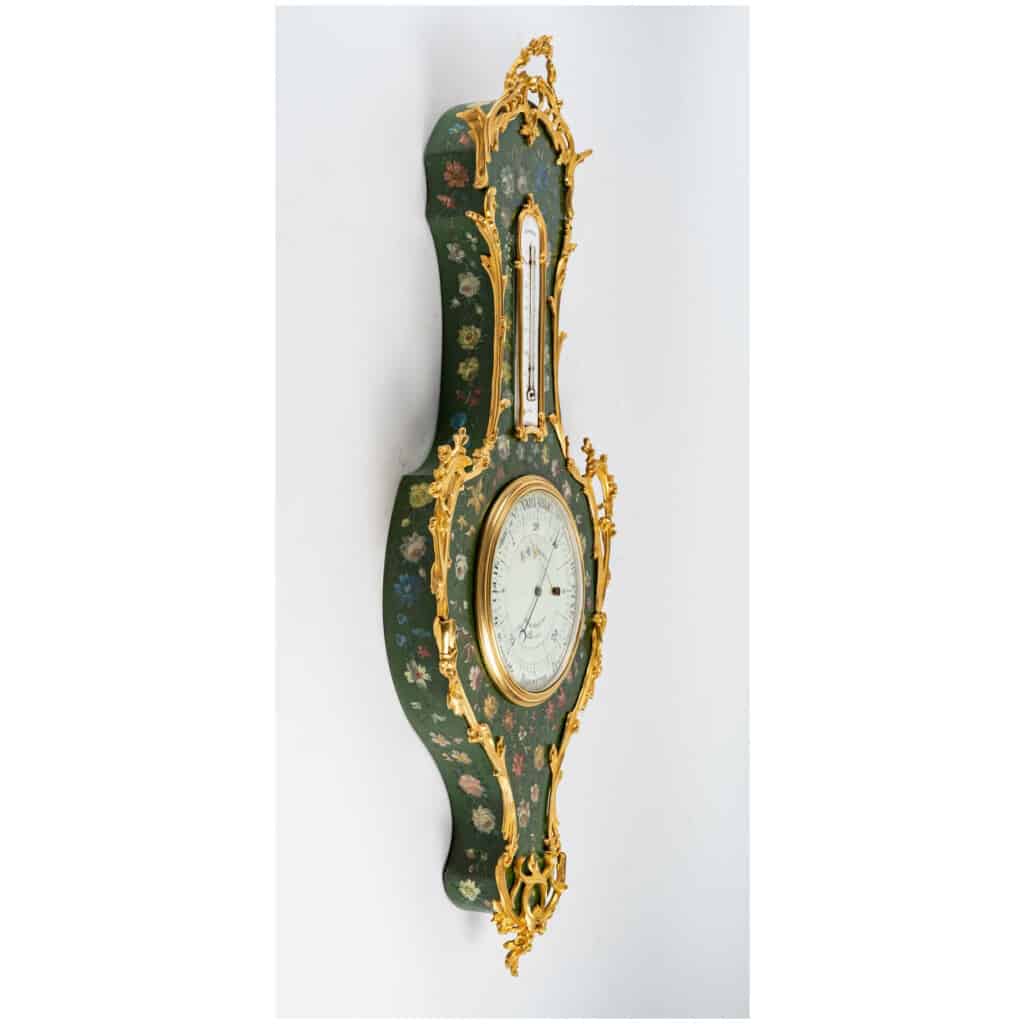 Barometer - thermometer from the Napoleon III period (1851 - 1870). 8