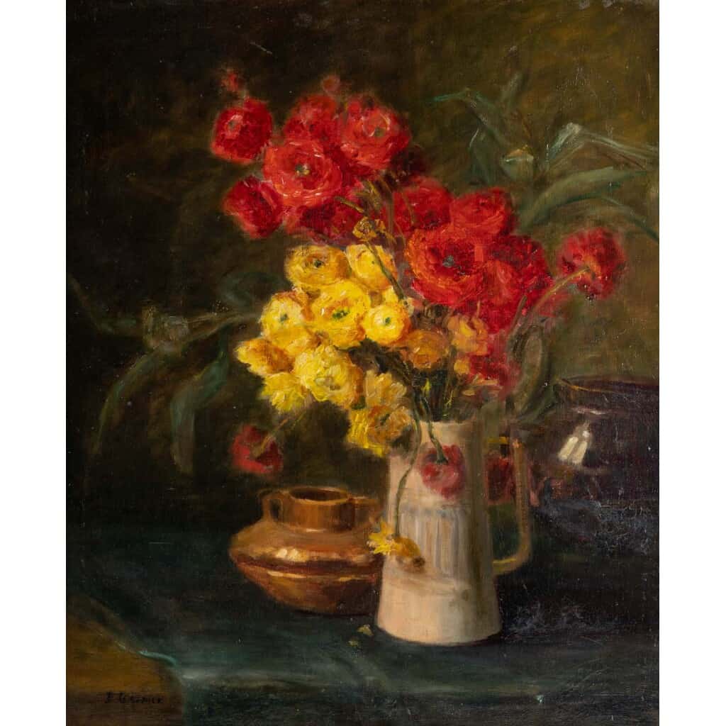 Still life with Buttercups "Garnier" late XIXth century 4