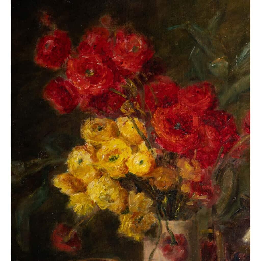 Still life with Buttercups "Garnier" late XIXth century 5