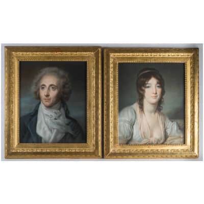 Pair of portraits.