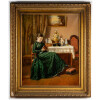 Pierre Emile Bernede (1830/1900 )  » Jeune fille à la lecture  » 1880 9
