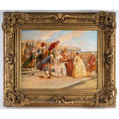 Les Courtisans à Versailles ( Henri Victor LESUR 1863/1932 ) 3